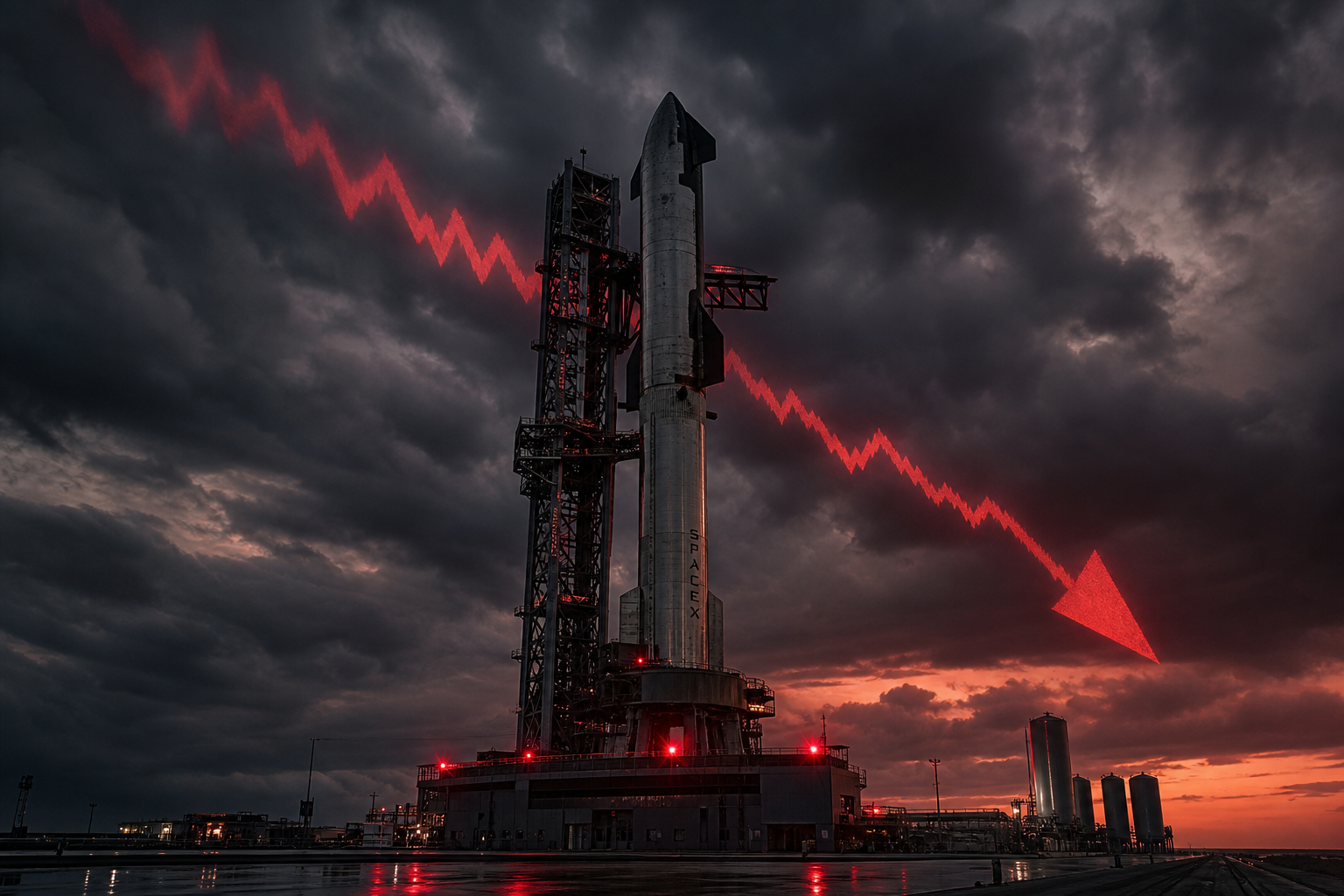 SpaceX Just Crashed Below $125 After a Starship Engine Failure — the Stock Is Now Down 44% From Its High, the Biggest IPO of the Year Has Become Its Biggest Disaster, and Iran Just Launched Missiles at Four U.S. Allies