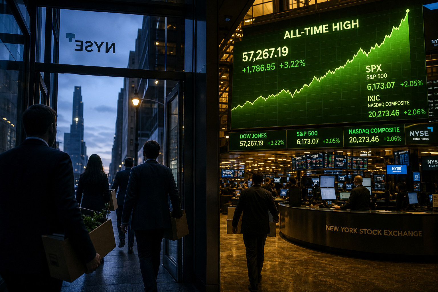 The Economy Lost 23,000 Jobs. The S&P 500 Closed at a Record High.